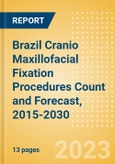 Brazil Cranio Maxillofacial Fixation (CMF) Procedures Count and Forecast, 2015-2030- Product Image