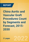 China Aortic and Vascular Graft Procedures Count by Segments (Aortic Stent Graft Procedures and Vascular Grafts Procedures) and Forecast, 2015-2030- Product Image