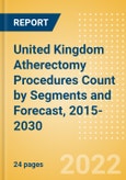 United Kingdom (UK) Atherectomy Procedures Count by Segments (Coronary Atherectomy Procedures and Lower Extremity Peripheral Atherectomy Procedures) and Forecast, 2015-2030- Product Image