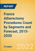 France Atherectomy Procedures Count by Segments (Coronary Atherectomy Procedures and Lower Extremity Peripheral Atherectomy Procedures) and Forecast, 2015-2030- Product Image