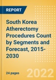 South Korea Atherectomy Procedures Count by Segments (Coronary Atherectomy Procedures and Lower Extremity Peripheral Atherectomy Procedures) and Forecast, 2015-2030- Product Image