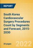 South Korea Cardiovascular Surgery Procedures Count by Segments (On-Pump Cardiac Surgery Procedures) and Forecast, 2015-2030- Product Image