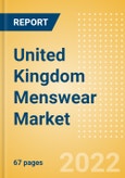 United Kingdom (UK) Menswear Market Size and Trend Analysis by Category, Segments, Region, Key Brands, and Forecast, 2022-2026- Product Image