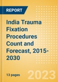 India Trauma Fixation Procedures Count and Forecast, 2015-2030- Product Image