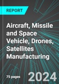 Aircraft, Missile and Space Vehicle (including Rockets), Drones, Satellites Manufacturing (U.S.): Analytics, Extensive Financial Benchmarks, Metrics and Revenue Forecasts to 2030, NAIC 336400- Product Image