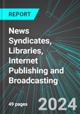 News Syndicates, Libraries, Internet Publishing and Broadcasting (Broad-Based) (U.S.): Analytics, Extensive Financial Benchmarks, Metrics and Revenue Forecasts to 2030, NAIC 519000- Product Image