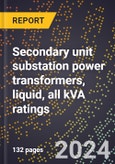 2024 Global Forecast for Secondary Unit Substation Power Transformers, Liquid, All KVA Ratings (2025-2030 Outlook)-Manufacturing & Markets Report- Product Image
