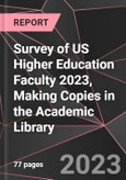 Survey of US Higher Education Faculty 2023, Making Copies in the Academic Library- Product Image