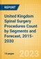 United Kingdom (UK) Spinal Surgery Procedures Count by Segments (Spinal Fusion Procedures, Spinal Non-Fusion Procedures, Kyphoplasty Procedures and Vertebroplasty Procedures) and Forecast, 2015-2030 - Product Thumbnail Image