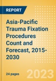 Asia-Pacific (APAC) Trauma Fixation Procedures Count and Forecast, 2015-2030- Product Image