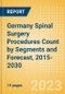 Germany Spinal Surgery Procedures Count by Segments (Spinal Fusion Procedures, Spinal Non-Fusion Procedures, Kyphoplasty Procedures and Vertebroplasty Procedures) and Forecast, 2015-2030 - Product Thumbnail Image