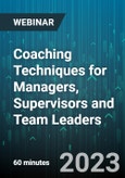 Coaching Techniques for Managers, Supervisors and Team Leaders - Webinar (Recorded)- Product Image