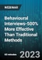Behavioural Interviews-500% More Effective Than Traditional Methods - Webinar (Recorded) - Product Image