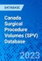 Canada Surgical Procedure Volumes (SPV) Database - Product Thumbnail Image
