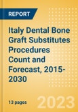 Italy Dental Bone Graft Substitutes Procedures Count and Forecast, 2015-2030- Product Image