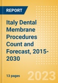 Italy Dental Membrane Procedures Count and Forecast, 2015-2030- Product Image