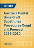 Australia Dental Bone Graft Substitutes Procedures Count and Forecast, 2015-2030- Product Image