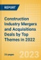 Construction Industry Mergers and Acquisitions Deals by Top Themes in 2022 - Thematic Intelligence - Product Thumbnail Image