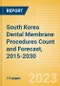 South Korea Dental Membrane Procedures Count and Forecast, 2015-2030 - Product Thumbnail Image