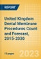 United Kingdom (UK) Dental Membrane Procedures Count and Forecast, 2015-2030 - Product Thumbnail Image