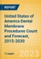 United States of America (USA) Dental Membrane Procedures Count and Forecast, 2015-2030 - Product Thumbnail Image