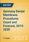 Germany Dental Membrane Procedures Count and Forecast, 2015-2030 - Product Thumbnail Image