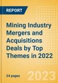 Mining Industry Mergers and Acquisitions Deals by Top Themes in 2022 - Thematic Intelligence- Product Image