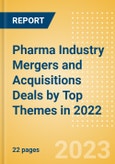 Pharma Industry Mergers and Acquisitions Deals by Top Themes in 2022 - Thematic Intelligence- Product Image