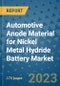 Automotive Anode Material for Nickel Metal Hydride Battery Market Size Outlook and Opportunities Beyond 2023 - Market Share, Growth, Trends, Insights, Companies, and Countries to 2030 - Product Image
