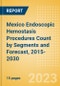 Mexico Endoscopic Hemostasis Procedures Count by Segments (Bleeding Hemorrhoid, Diverticular Bleeding, Peptic Ulcer Bleeding, Radiation Induced Bleeding, Variceal Bleeding and Other Indication Cases Undergoing Endoscopic Hemostasis) and Forecast, 2015-2030 - Product Thumbnail Image