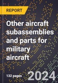 2023 Global Forecast for Other Aircraft Subassemblies and Parts for Military Aircraft (Including Other Aircraft) (2024-2029 Outlook)- Manufacturing & Markets Report- Product Image