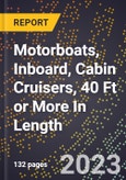 2023 Global Forecast for Motorboats, Inboard, Cabin Cruisers, 40 Ft (12.19 M) or More In Length (2024-2029 Outlook)- Manufacturing & Markets Report- Product Image
