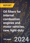 2023 Global Forecast for Oil Filters for Internal Combustion Engines and Motor Vehicles, New, Light-Duty (Car and Light Truck) (2024-2029 Outlook)- Manufacturing & Markets Report- Product Image