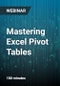 3-Hour Virtual Seminar on Mastering Excel Pivot Tables - Webinar - Product Image