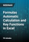 Formulas Automatic Calculation and Key Functions in Excel - Webinar - Product Thumbnail Image