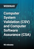 Computer System Validation (CSV) and Computer Software Assurance (CSA): Future Trends in Validation - Webinar- Product Image