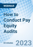 How to Conduct Pay Equity Audits - Webinar (Recorded)- Product Image