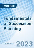 Fundamentals of Succession Planning - Webinar (Recorded)- Product Image