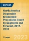 North America Disposable Endoscopic Procedures Count by Segments (Procedures Performed Using Disposable Laryngoscopes, Esophagoscopes, Duodenoscopes, Bronchoscopes, Ureteroscopes and Others) and Forecast, 2015-2030 - Product Image