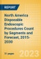 North America Disposable Endoscopic Procedures Count by Segments (Procedures Performed Using Disposable Laryngoscopes, Esophagoscopes, Duodenoscopes, Bronchoscopes, Ureteroscopes and Others) and Forecast, 2015-2030 - Product Thumbnail Image