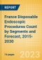 France Disposable Endoscopic Procedures Count by Segments (Procedures Performed Using Disposable Laryngoscopes, Esophagoscopes, Duodenoscopes, Bronchoscopes, Ureteroscopes and Others) and Forecast, 2015-2030 - Product Thumbnail Image