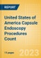 United States of America (USA) Capsule Endoscopy Procedures Count by Segments (Capsule Endoscopy Procedures for Obscure Gastrointestinal Bleeding, Barrett's Esophagus, Inflammatory Bowel Disease (IBD) and Other Indications) and Forecast, 2015-2030 - Product Thumbnail Image