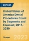 United States of America (USA) Dental Procedures Count by Segments (Dental Bone Graft Substitutes, Dental Cosmetic Procedures, Prefabricated Crown and Bridge Materials Procedures, Dental Implants and Abutments Procedures and Dental Membrane Procedures) and Forecast, 2015-2030 - Product Thumbnail Image