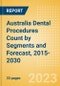 Australia Dental Procedures Count by Segments (Dental Bone Graft Substitutes, Dental Cosmetic Procedures, Prefabricated Crown and Bridge Materials Procedures, Dental Implants and Abutments Procedures and Dental Membrane Procedures) and Forecast, 2015-2030 - Product Thumbnail Image