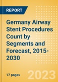 Germany Airway Stent Procedures Count by Segments (Malignant Airway Obstruction Stenting Procedures and Airway Stenting Procedures for Other Indications) and Forecast, 2015-2030- Product Image