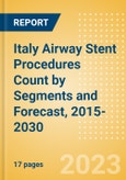 Italy Airway Stent Procedures Count by Segments (Malignant Airway Obstruction Stenting Procedures and Airway Stenting Procedures for Other Indications) and Forecast, 2015-2030- Product Image