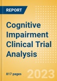 Cognitive Impairment Clinical Trial Analysis by Trial Phase, Trial Status, Trial Counts, End Points, Status, Sponsor Type and Top Countries, 2023 Update- Product Image