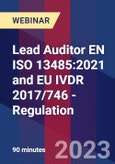 Lead Auditor EN ISO 13485:2021 and EU IVDR 2017/746 - Regulation - Webinar (Recorded)- Product Image