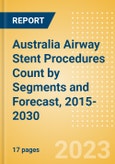 Australia Airway Stent Procedures Count by Segments (Malignant Airway Obstruction Stenting Procedures and Airway Stenting Procedures for Other Indications) and Forecast, 2015-2030- Product Image