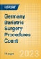 Germany Bariatric Surgery Procedures Count by Segments (Gastric Balloon Procedures, Gastric Banding Procedures, Roux-en-Y Gastric Bypass (RYGB) Procedures, Sleeve Gastrectomy Procedures and Other Bariatric Surgeries) and Forecast, 2015-2030 - Product Thumbnail Image